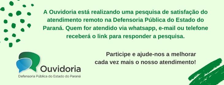 Pesquisa sobre o Atendimento