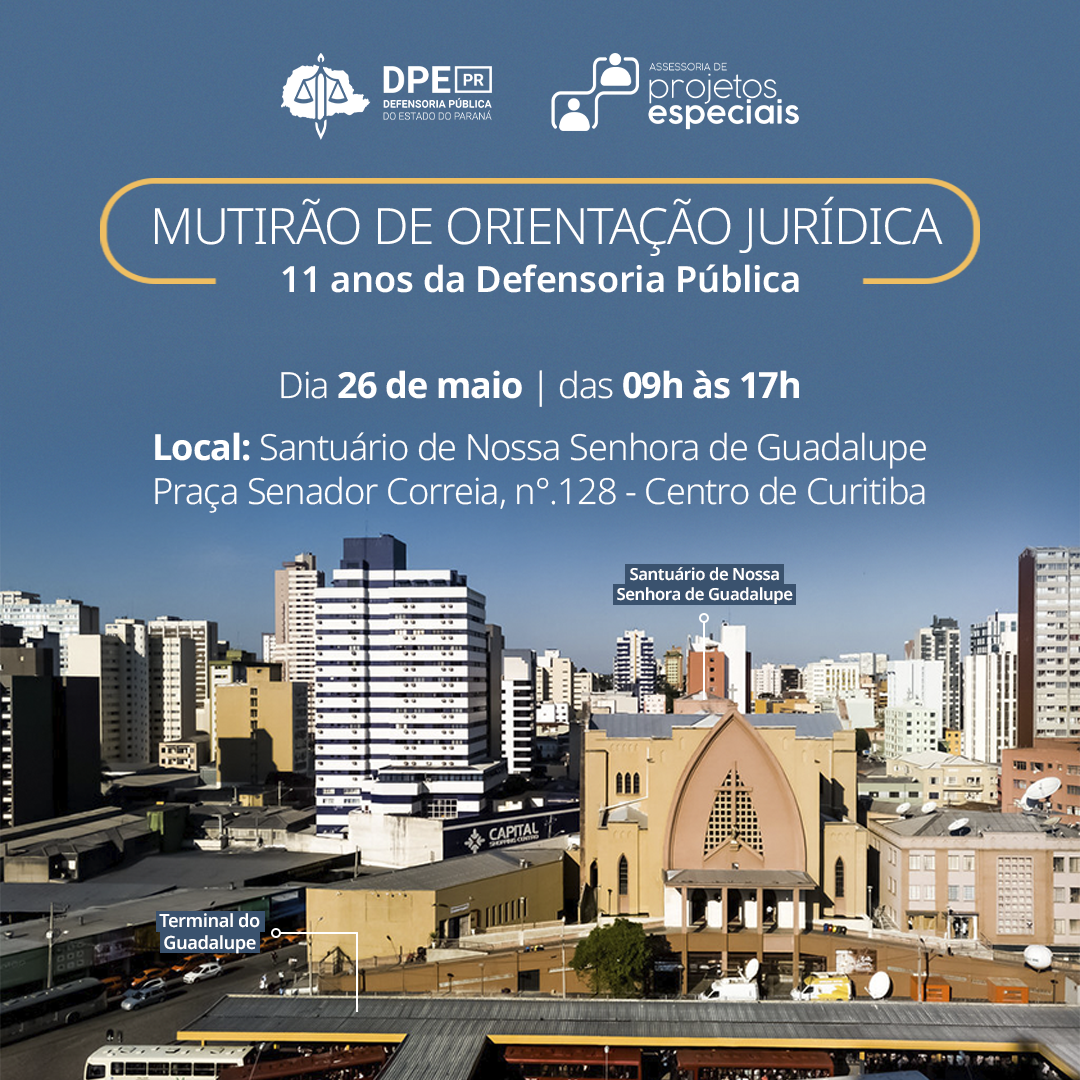 Mutirão de Orientação Jurídica – 11 de DPE-PR