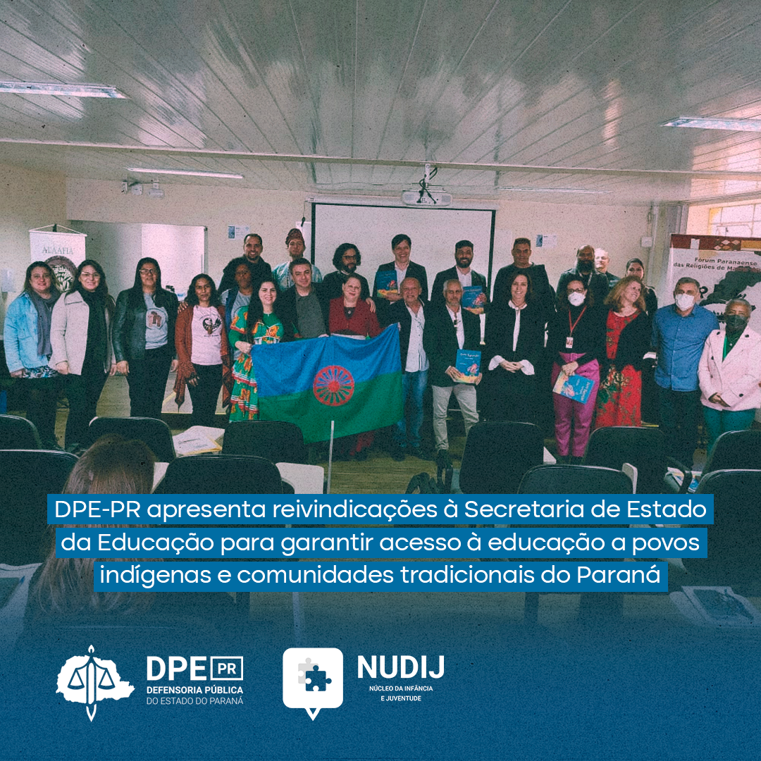 DPE-PR apresenta reivindicações à Secretaria de Estado da Educação para garantir acesso à educação a povos indígenas e comunidades tradicionais do Paraná