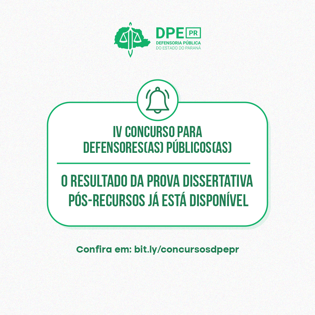 O resultado da prova dissertativa pós-recursos já está disponível