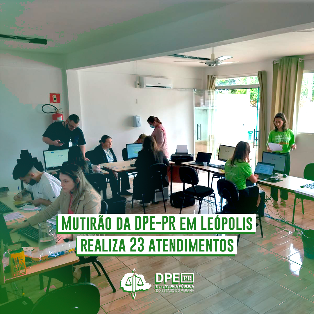 Mutirão da DPE-PR em Leópolis realiza 23 atendimentos