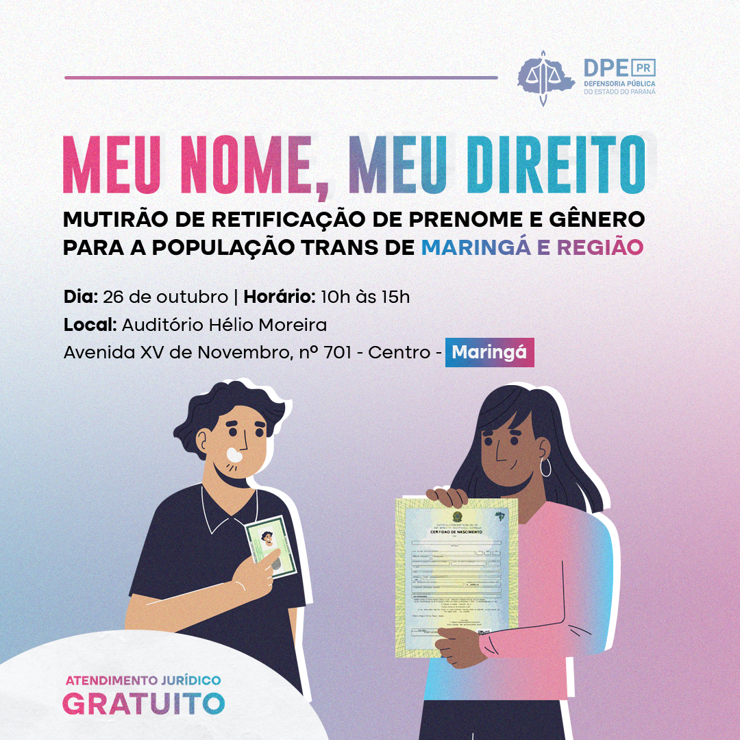 Mutirão Meu Nome, Meu Direito em Maringá