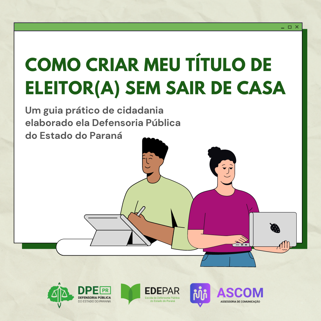 como criar meu título de eleitor(a) sem sair de casa