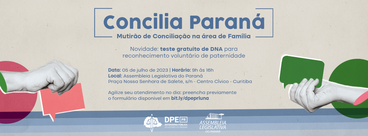 Imagem com as informações do mutirão 