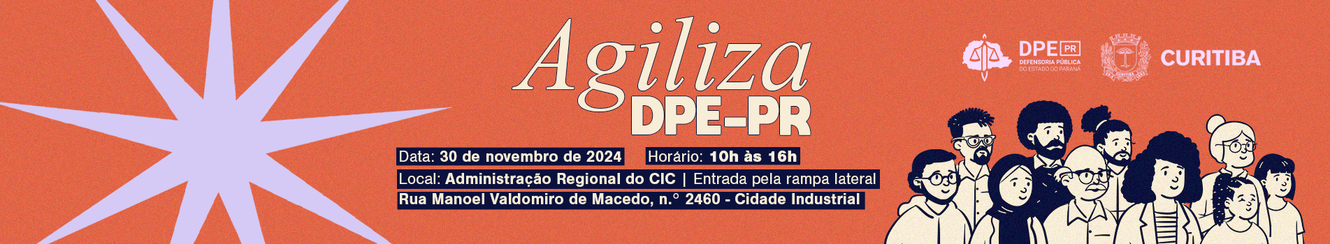 banner com as informações sobre o mutirão agiliza dpe-pr na cic