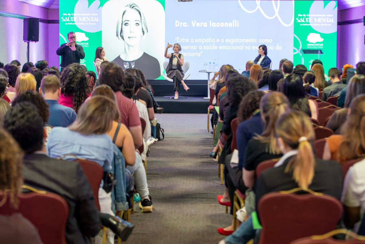 Palestra durante o evento. 