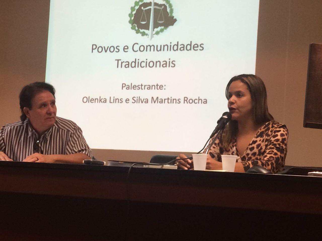 Olenka Lins ministra palestra.