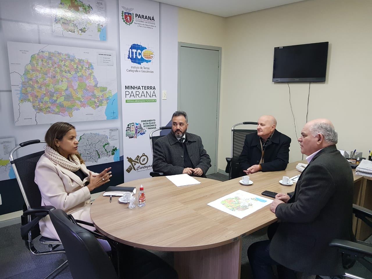 NUFURB se reúne com Instituto de Terras, Cartografia e Geologia do Paraná