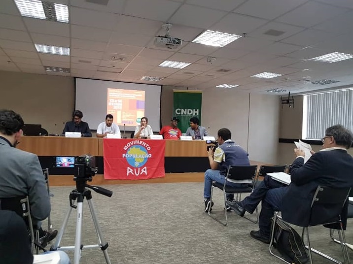 Seminário violência letal contra população de rua formula propostas que enfrentam genocídio.