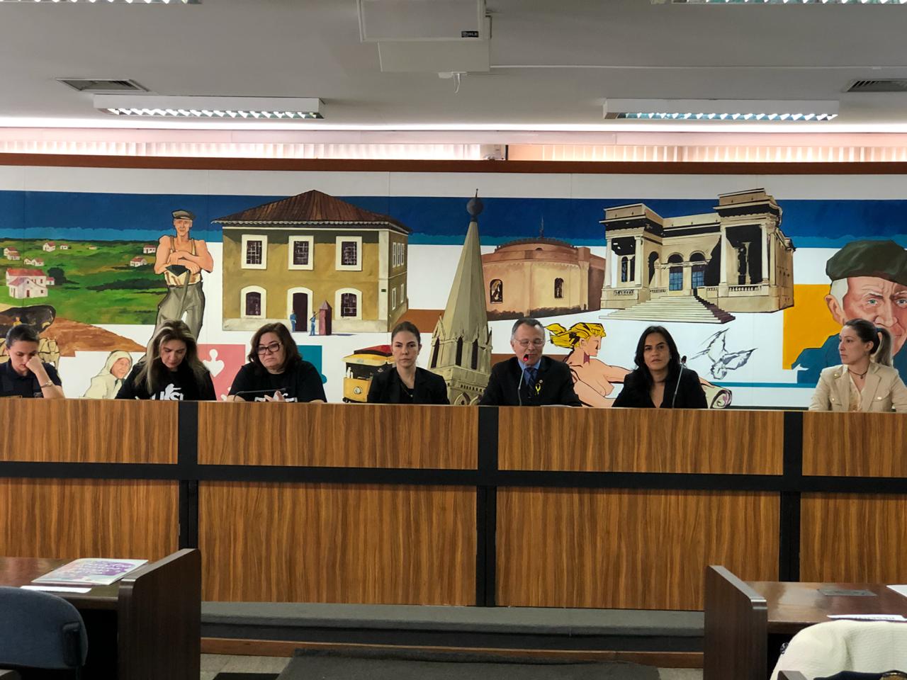 NUDEM compõe seminário de prevenção e enfrentamento à violência contra a mulher na Câmara Municipal.