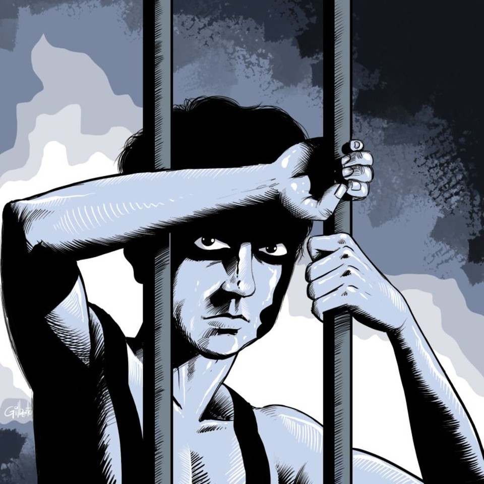 Adolescente encarcerado.
