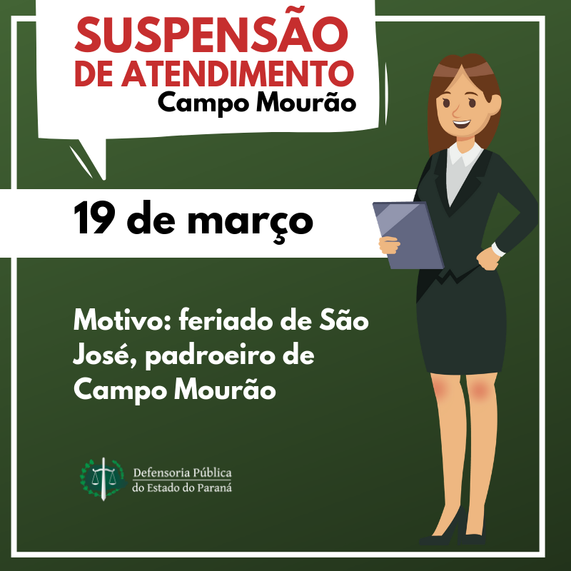 Suspensão de expediente: Campo Mourão
