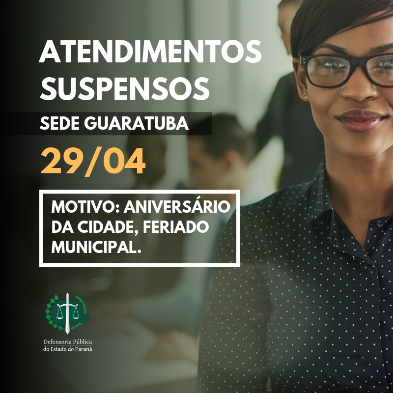 Suspensão de expediente: Guaratuba