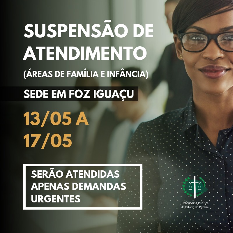 Suspensão de atendimento