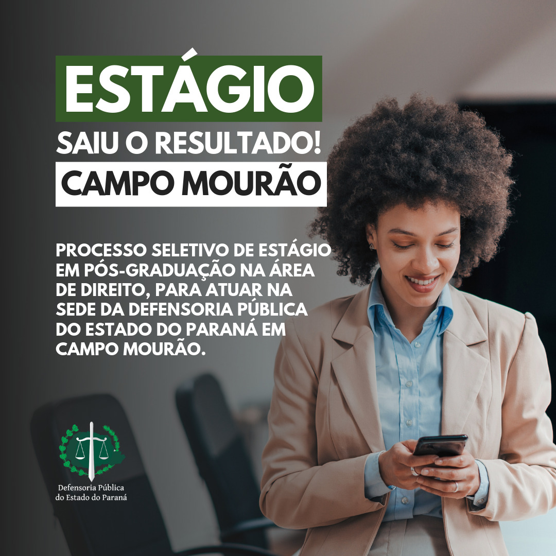 DPE-PR divulga resultado do processo seletivo