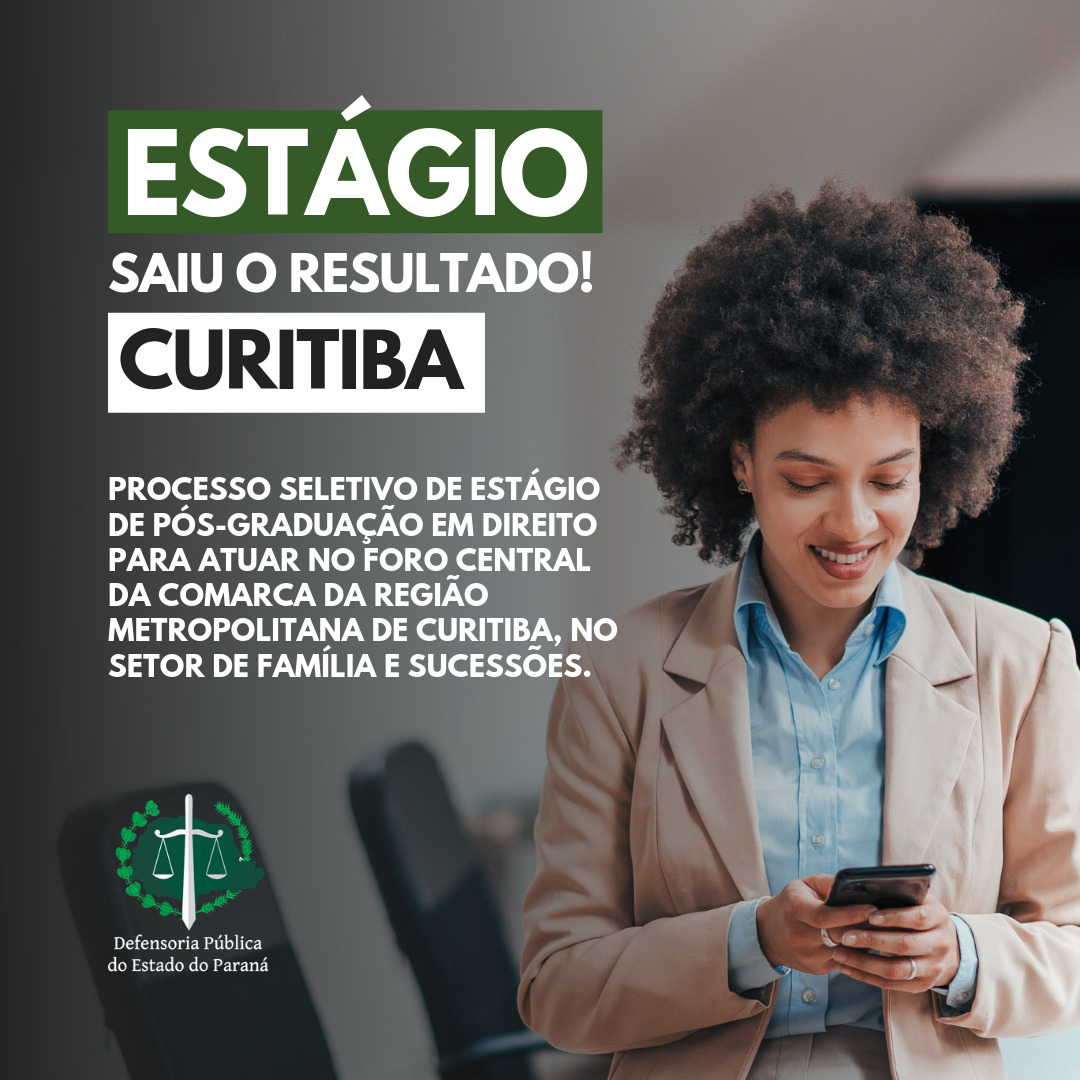 DPE-PR divulga resultado do processo seletivo