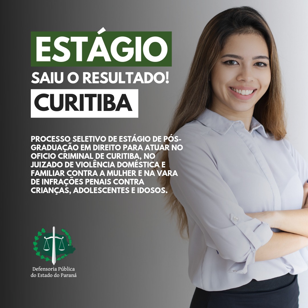 DPE-PR divulga resultado do processo seletivo