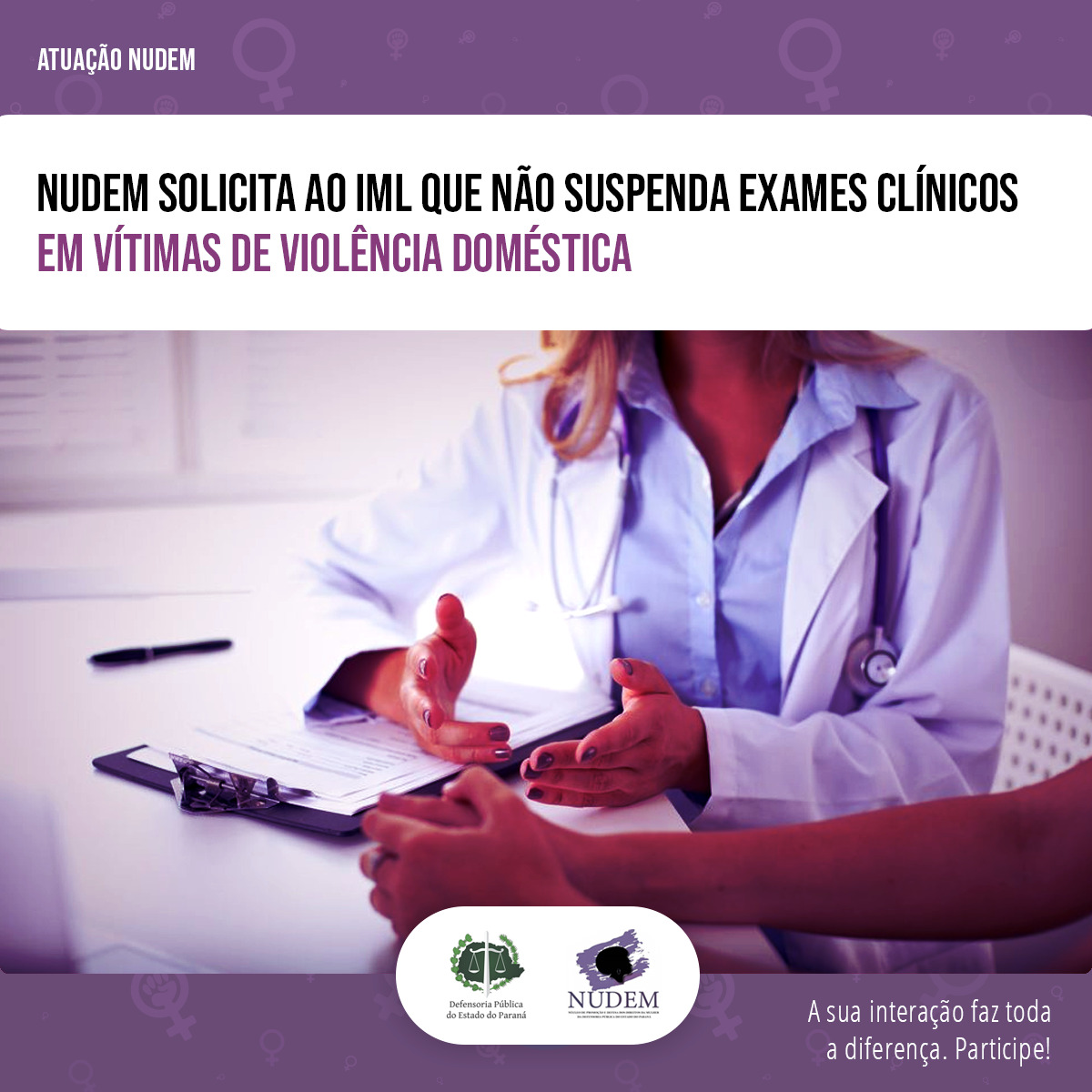Instituto suspendeu todos os exames clínicos feitos nas sedes do instituto, com exceção daqueles realizados em vítimas de violência sexual e em presos