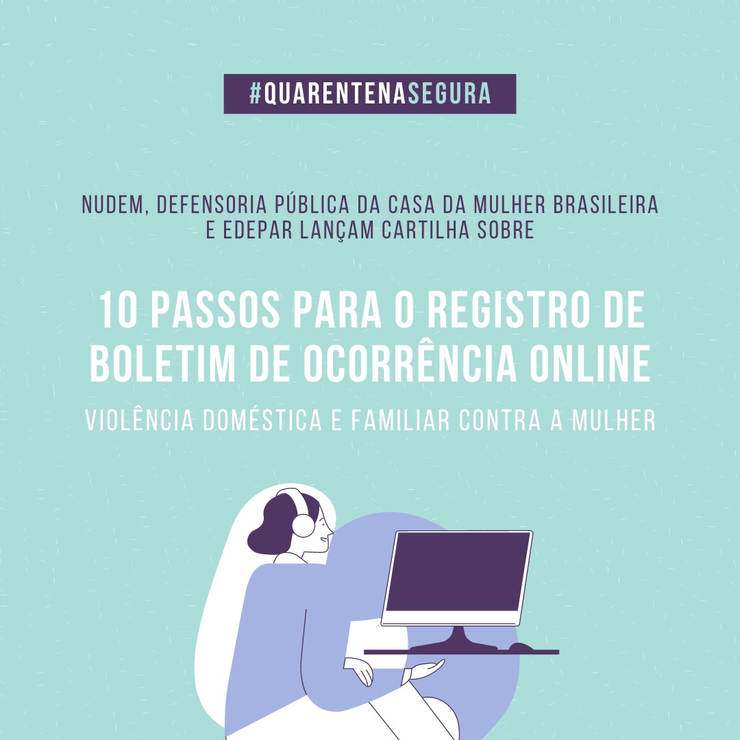 DPE-PR lança cartilha de orientação sobre Boletim de Ocorrência Online