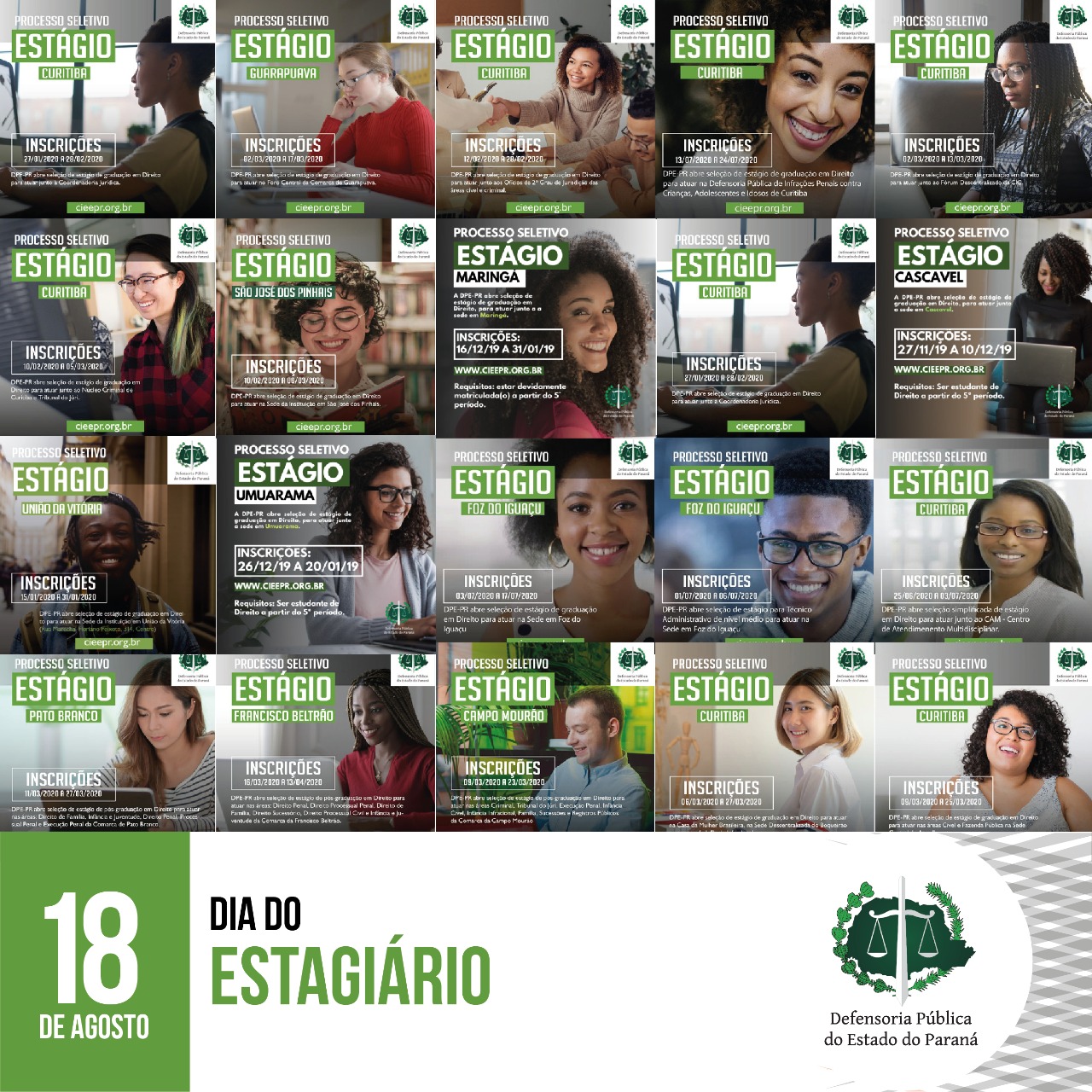 18 de Agosto: Dia do estagiário