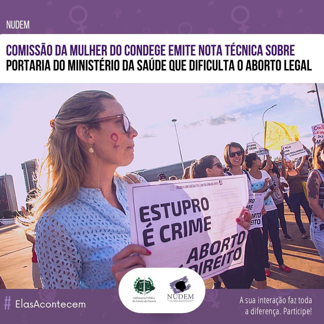 No documento, órgão recomenda a imediata revogação da portaria emitida pelo Ministério da Saúde
