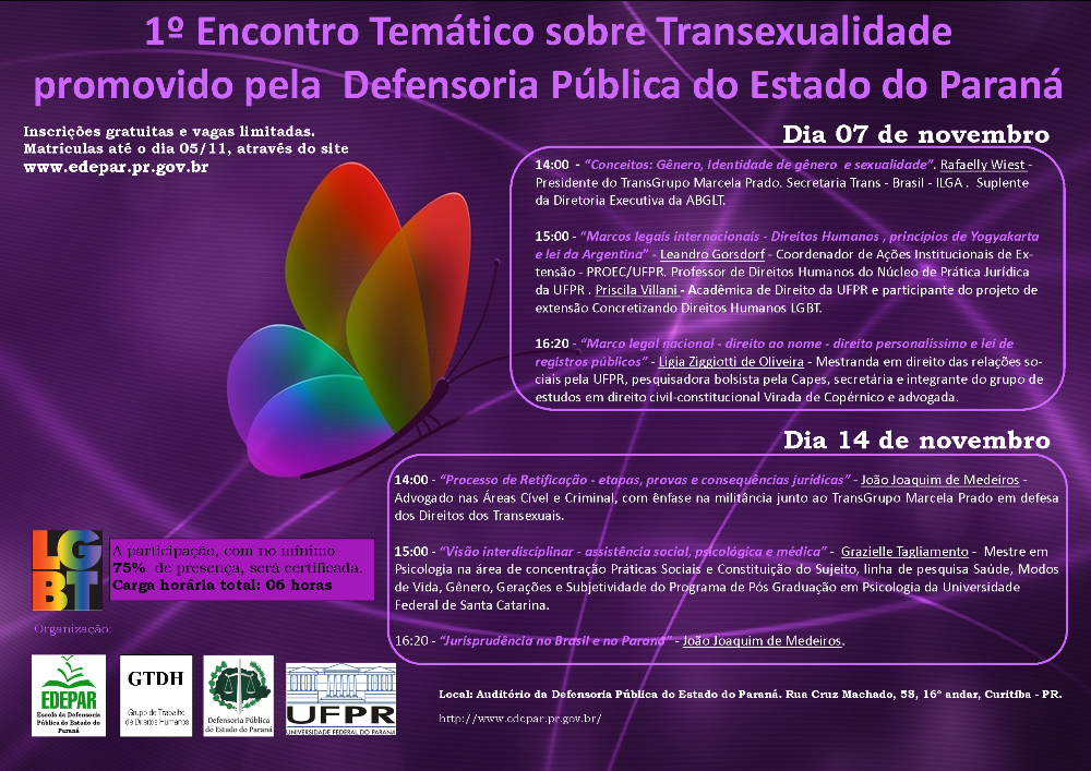 DPPR promove 1º Encontro Temático sobre Transexualidade