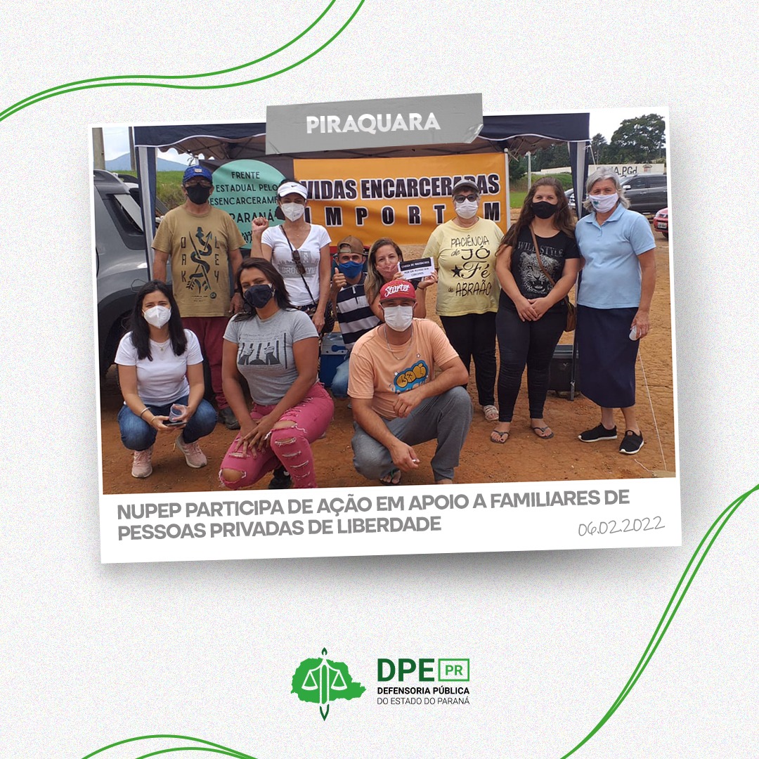 NUPEP participa de ação em apoio a familiares de pessoas privadas de liberdade.