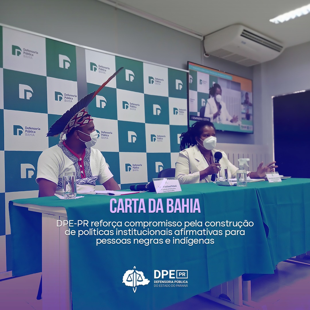 DPE-PR reforça compromisso pela construção de políticas institucionais afirmativas para pessoas negras e indígenas.