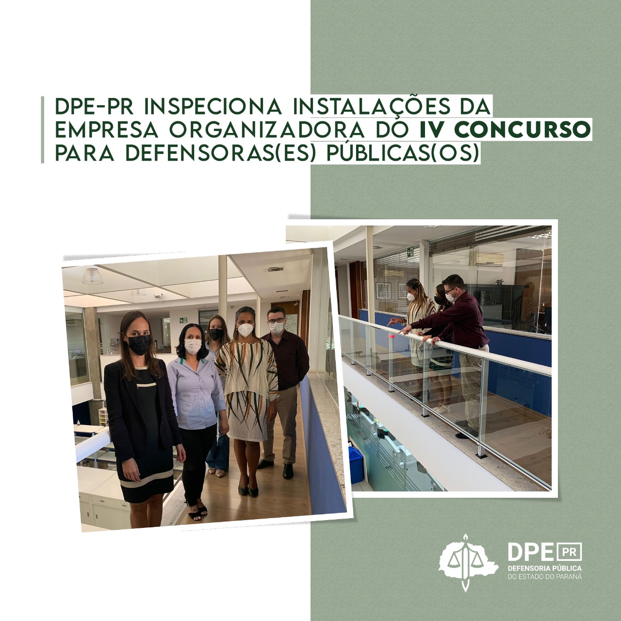 DPE-PR inspeciona instalações da empresa organizadora do IV Concurso para Defensoras(es) Públicas(os).