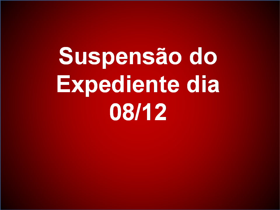 Suspensão do expediente