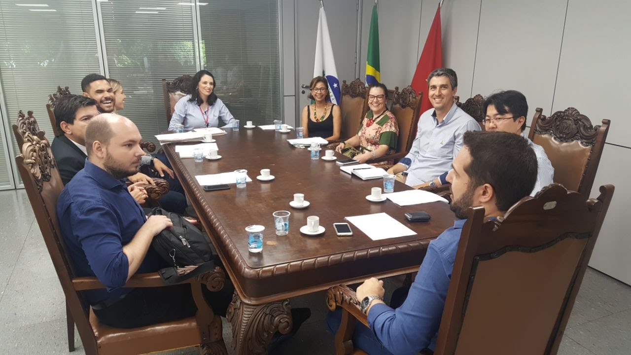 Reunião que trataram do projeto.