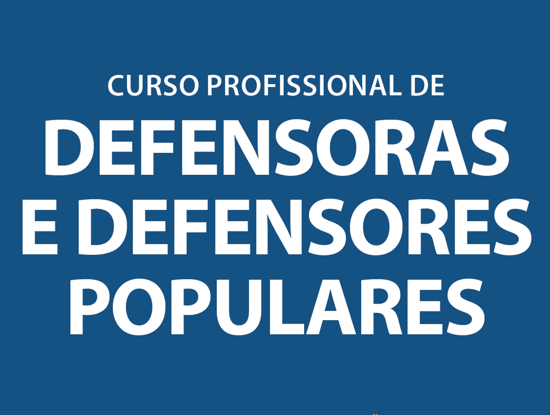 Lista curso de Defensores(as) Populares