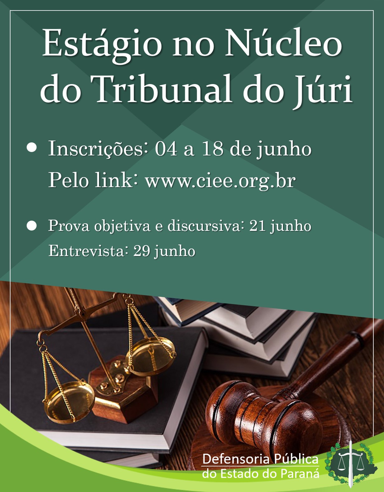vaga de estágio