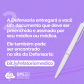 2. A Defensoria entregará a você um documento que deve ser preenchido e assinado por seu médico ou médica. Ele também pode ser encontrado no site da Defensoria: bit.ly/relatoriomedico 