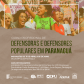 Imagem de mulheres protestando logo acima. Embaixo, em tons de bege ao fundo, está escrito "Curso Profissional de Defensoras e Defensores Populares em Paranaguá". Embaixo, de branco, estão escritas as informações do curso e os logos dos apoiadores.