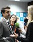 Defensor público-geral André Giamberardino concedendo entrevista após a homenagem à Defensoria na Assembleia Legislativa do Paraná.