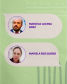 Imagem com fundo em verde claro e textura de papel com algumas linhas orgânicas em um verde mais escuro. Ao centro, dois balões de fala em tom de bêge. Nos balões as fotos dos defensores Marcelo DIniz e Mariela Bueno, ao lado de seus nomes.