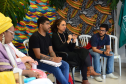 imagem da coordenadora do NUPIER, a defensora Camille, com a fala durante a roda de conversa com o NUPIER