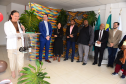 imagem com a ouvidora geral da dpe-pr, Karolline, com a fala na solenidade