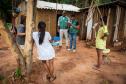 Foto da atuação do NUPIER na aldeia Yvy Okaju, em Guaíra.