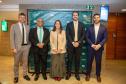 Membros da Administração Superior da DPE-PR posam para foto. São 4 homens e 1 mulher. 