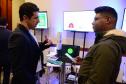 Imagem com foto de cobertura da feira de tecnologia do 1º Congresso de Tecnologia das Defensorias
