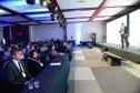 Imagem com foto de cobertura do encerramento do 1º Congresso de Tecnologia das Defensorias
