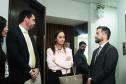 Imagem com a foto de representantes da Defensoria na Assembléia Legislativa do Paraná, para entrega de projeto de Lei