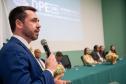 Defensor Público Geral discursa durante a solenidade de posse dos novos servidores. 