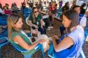 Assistente Social da Defensoria Pública acompanha reunião de Defensora Pública com a representante da ONU Migração em Rio Bonito do Iguaçu. 