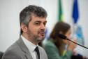O Corregedor da Defensoria Henrique de Almeida Freire Gonçalves discursa na inauguração. 