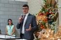 O Defensor Público Pedro Bruzzi fala aos presentes no evento. 
