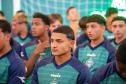 Atletas de base do Coritiba participam de palestra da DPE-PR. 