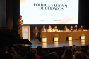 Evento realizado no Guairinha sobre a Política Nacional de Cuidados.